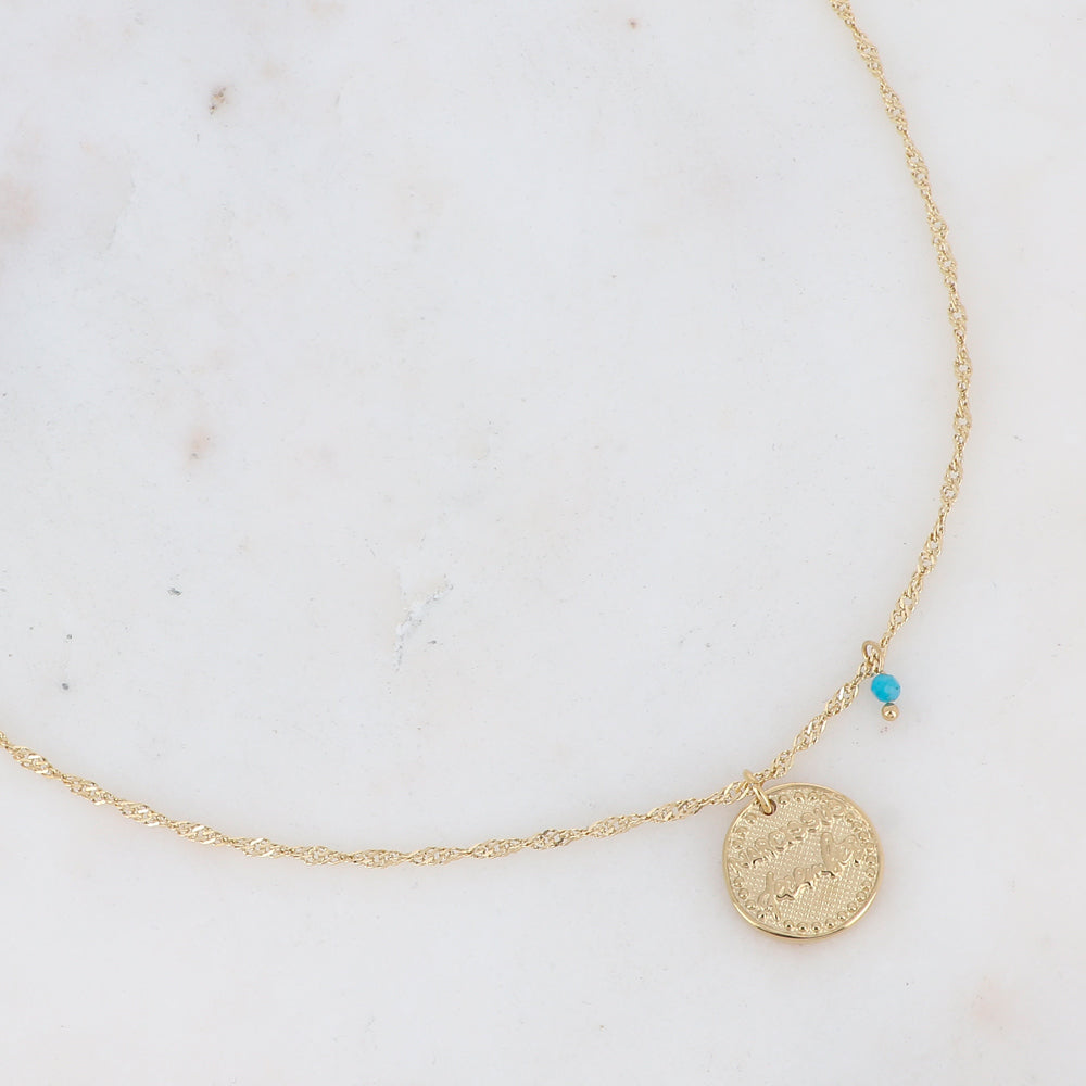 Collier fleur de naissance - Décembre