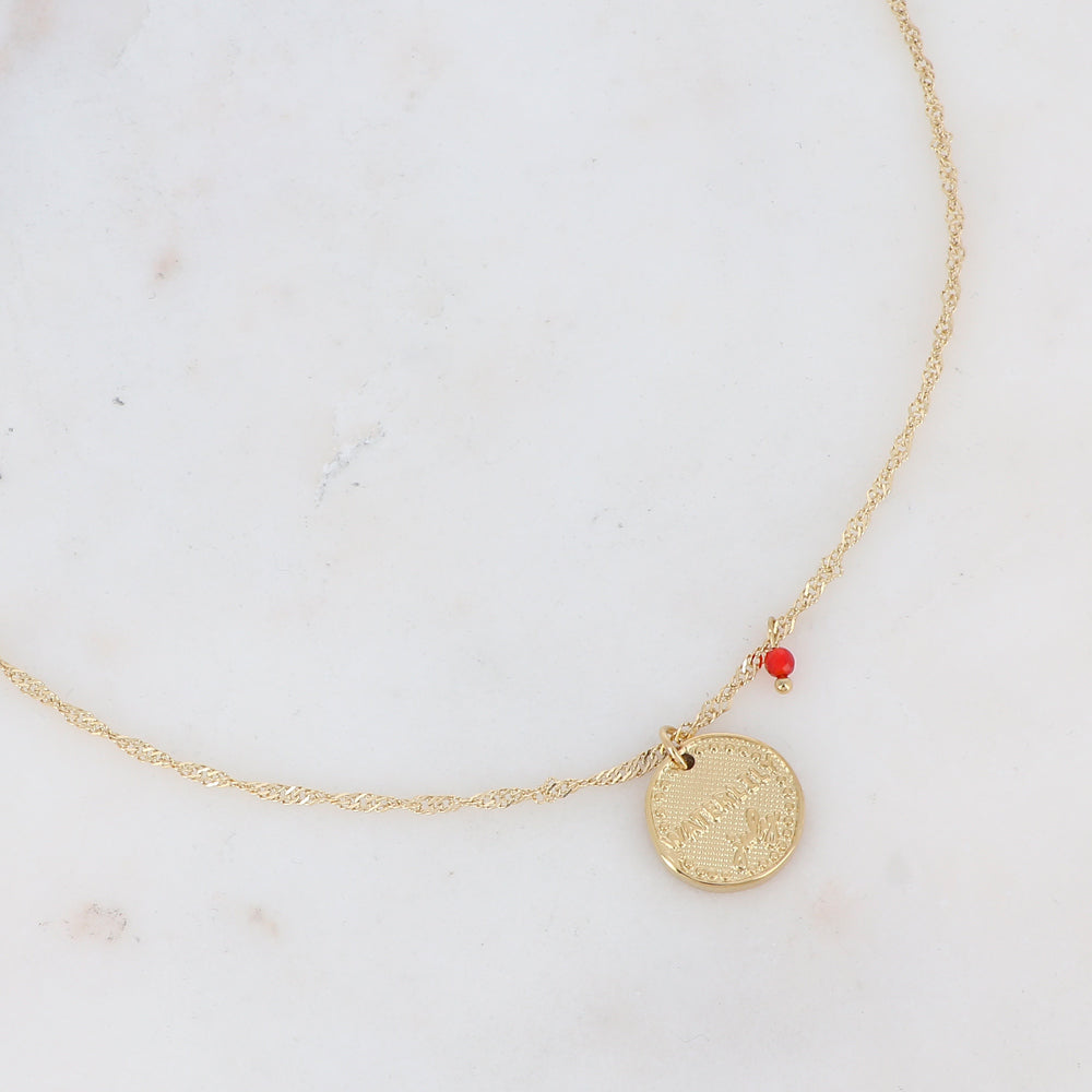 Collier fleur de naissance - Juillet
