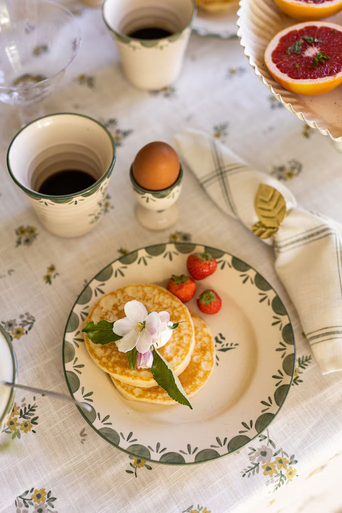 Petite assiette rétro à fleurs