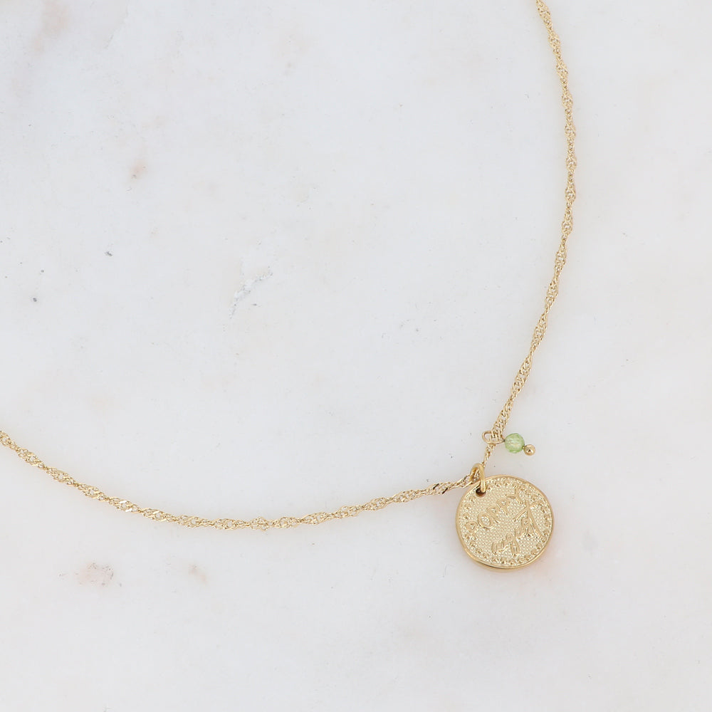 Collier fleur de naissance - Août