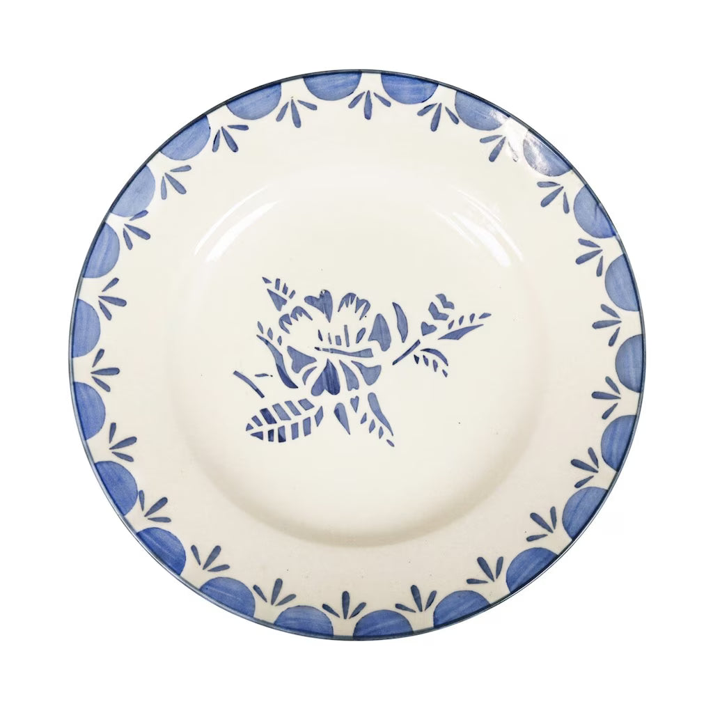 Petite assiette rétro à fleurs