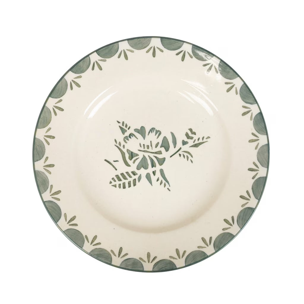 Petite assiette rétro à fleurs