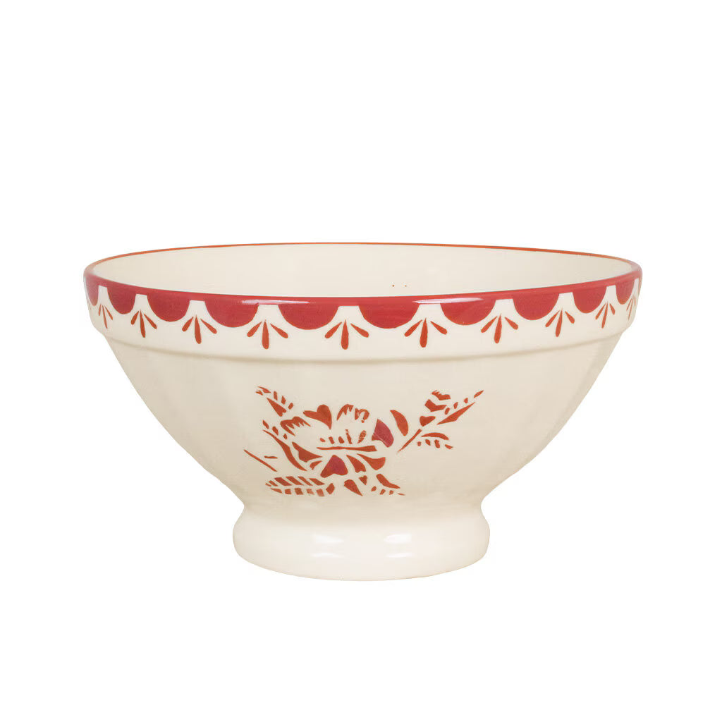 Saladier rétro à fleurs