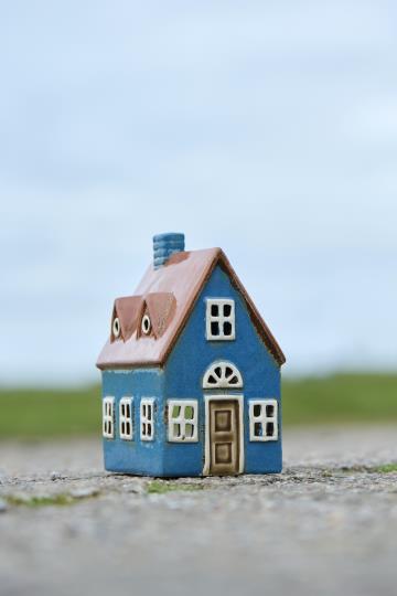 Maison photophore Nyhavn bleu