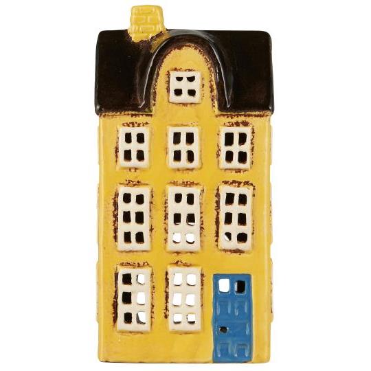 Maison photophore jaune