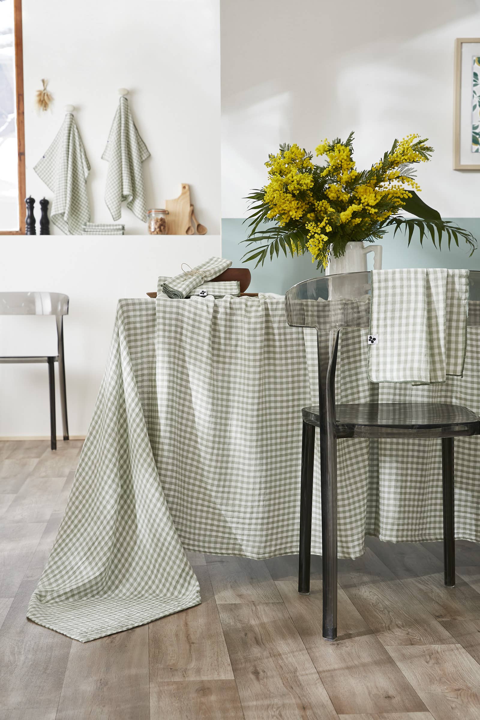 NAPPE 150 x 350 cm VICKIE Eucalyptus