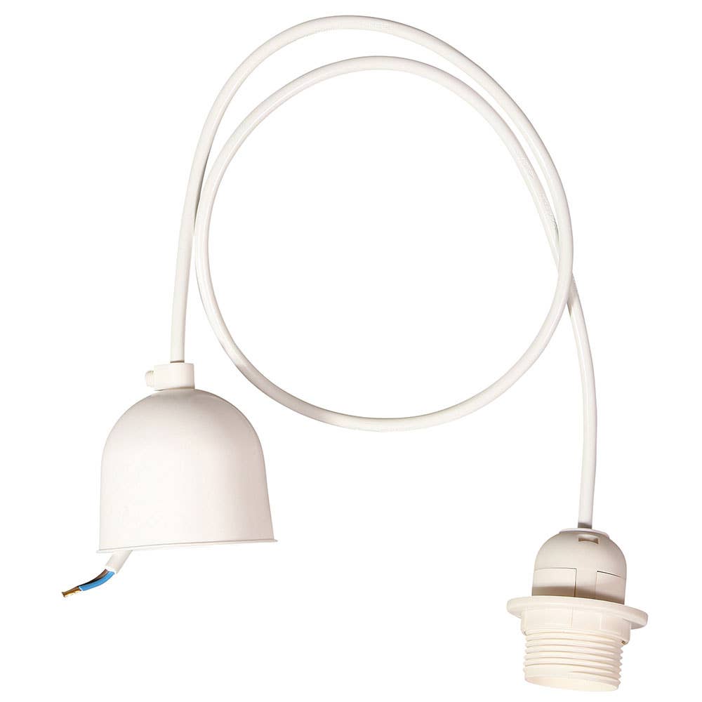 Câble de plafond blanc de 1,5 m