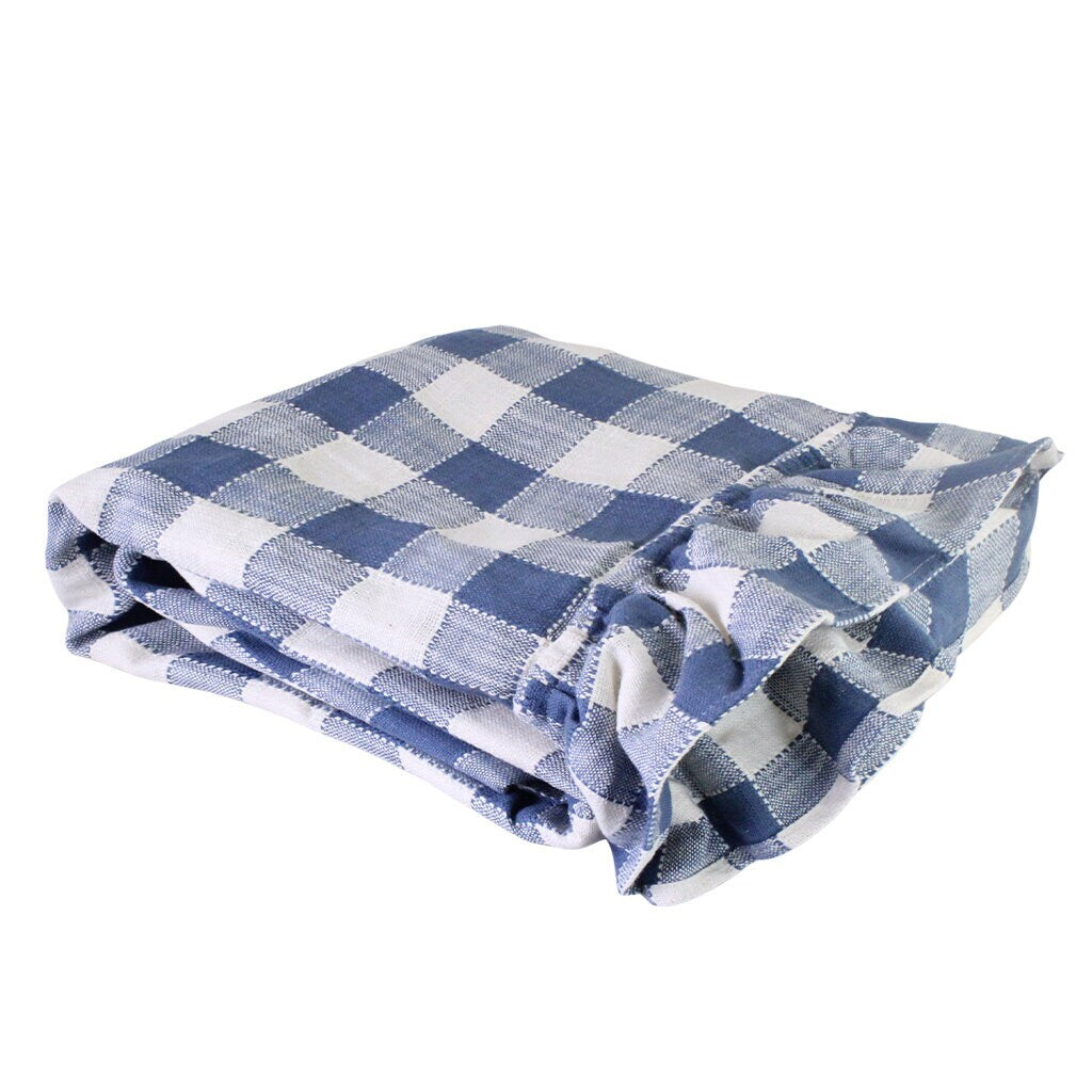 Nappe Ida bleu et blanc