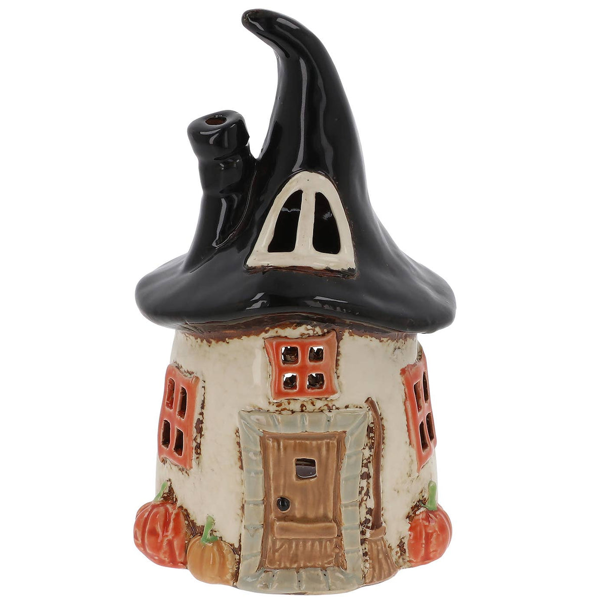 Poterie du village — maison ronde de sorcière pour bougie chauffe-plat