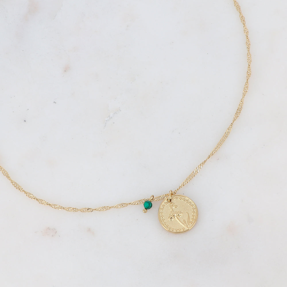 Collier fleur de naissance - Mai