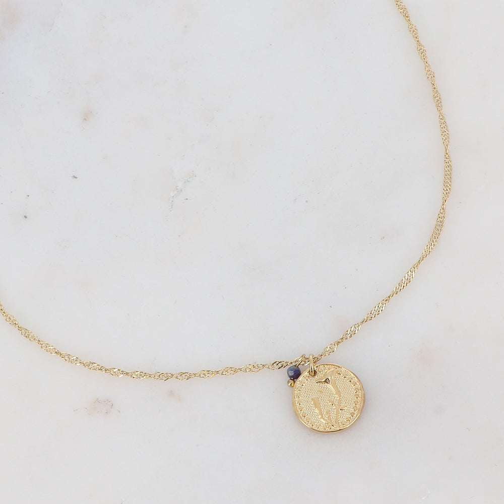 Collier fleur de naissance - Septembre