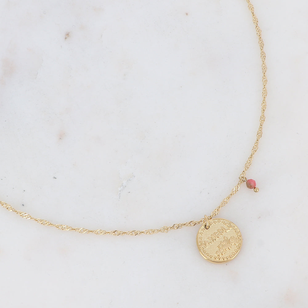 Collier fleur de naissance - Octobre