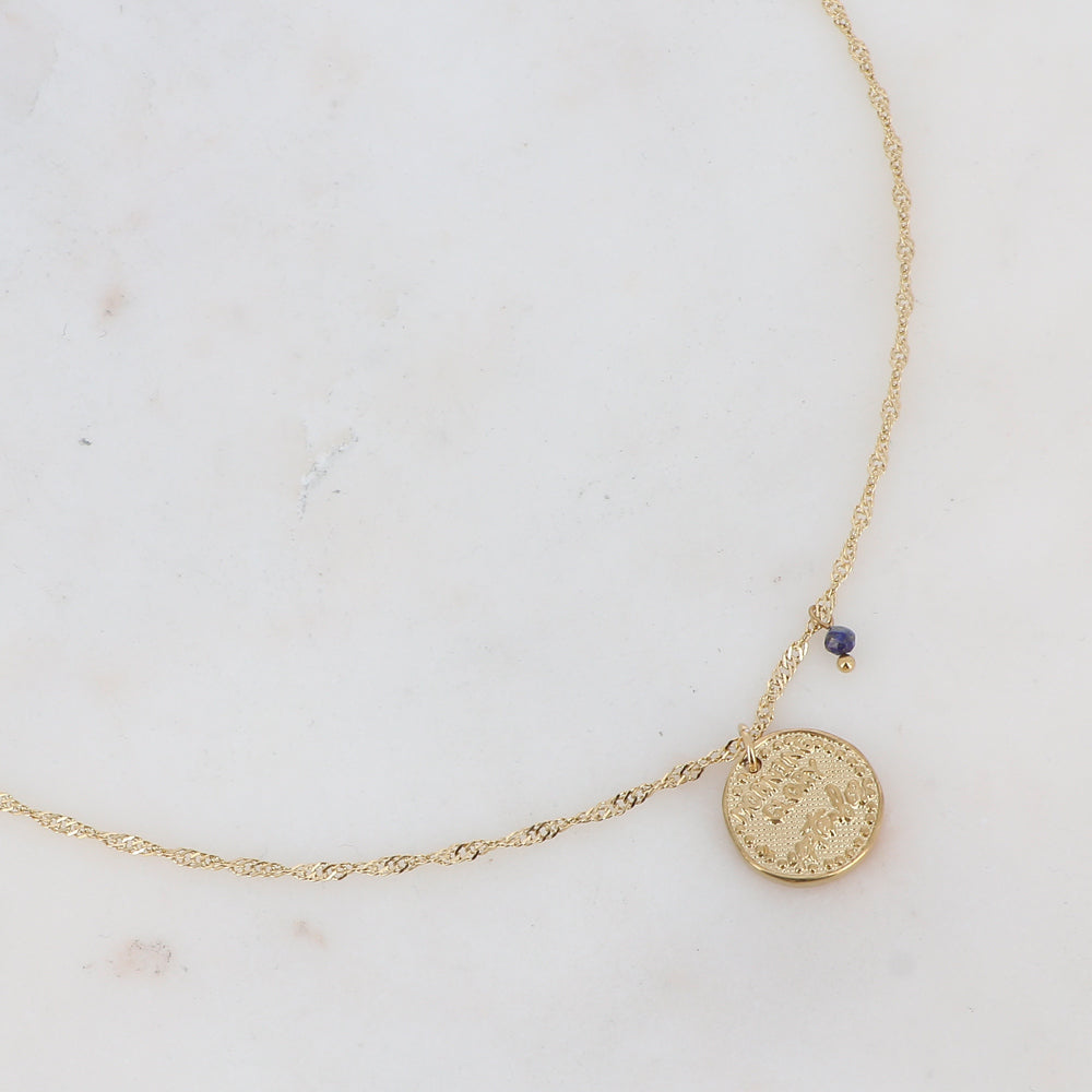 Collier fleur de naissance - Septembre