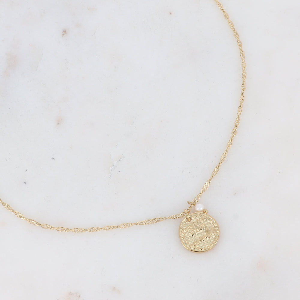 Collier fleur de naissance - Novembre