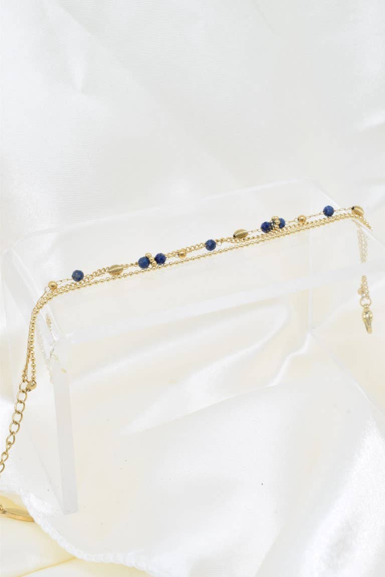 Bracelet trois rangs en acier inoxydable - BR210215OR