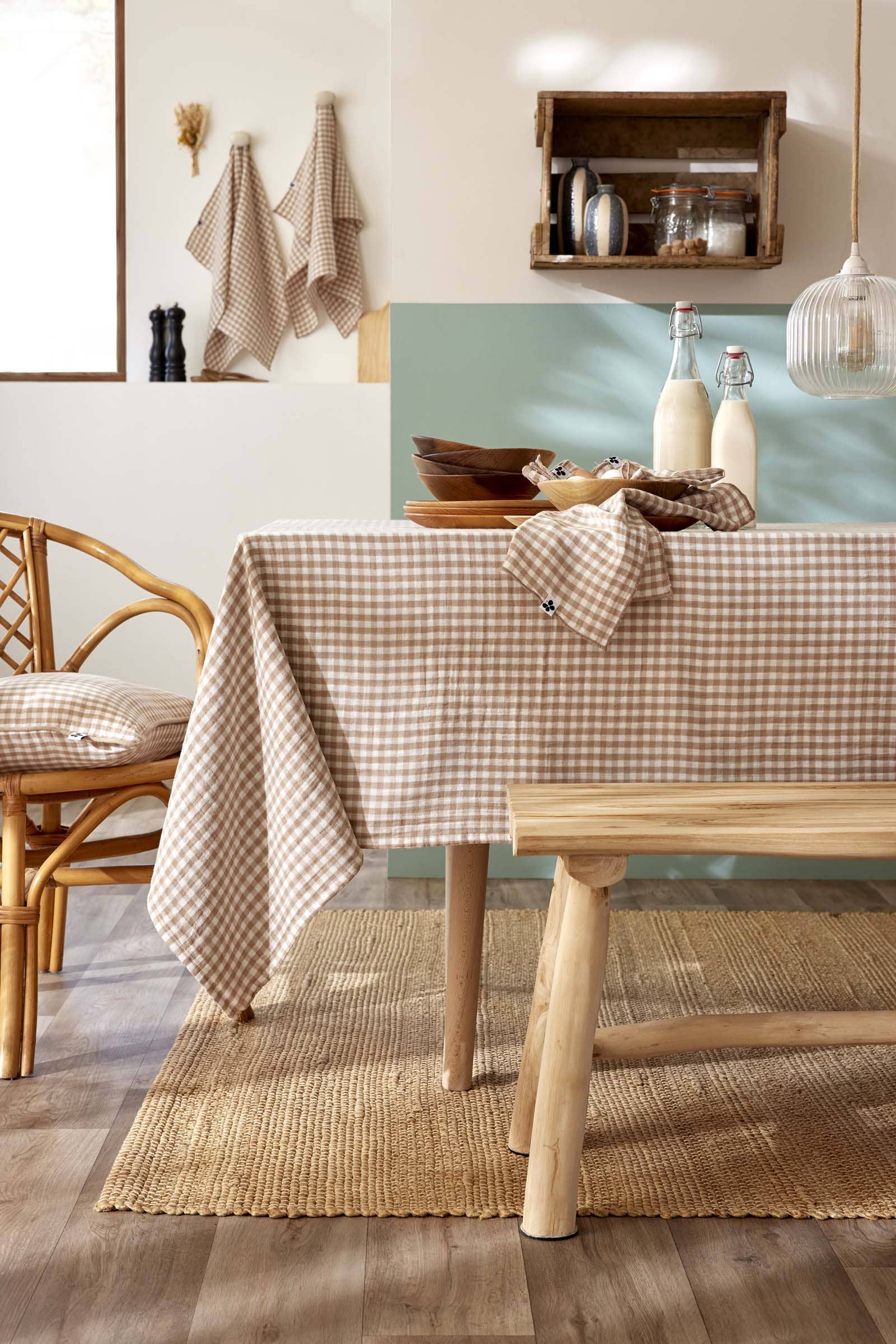 NAPPE 150 x 350 cm VICKIE Ficelle