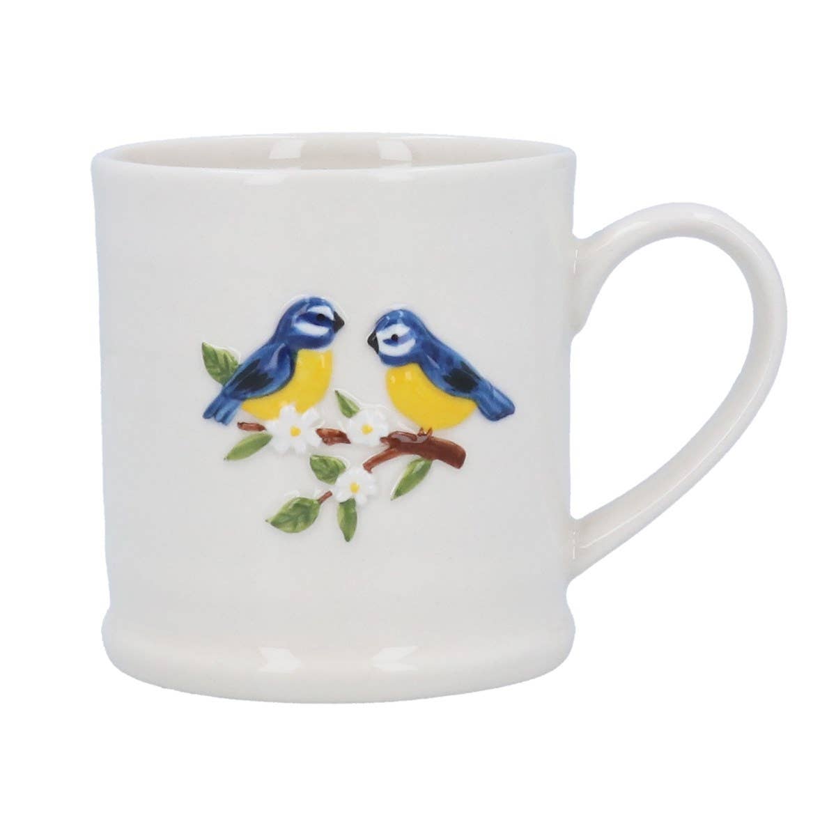Mug en grès “Mésanges bleues”