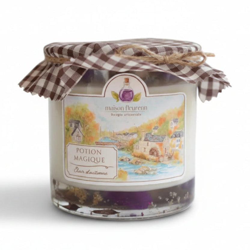 Bougie artisanale “Elixir d'automne” – parfum Potion magique