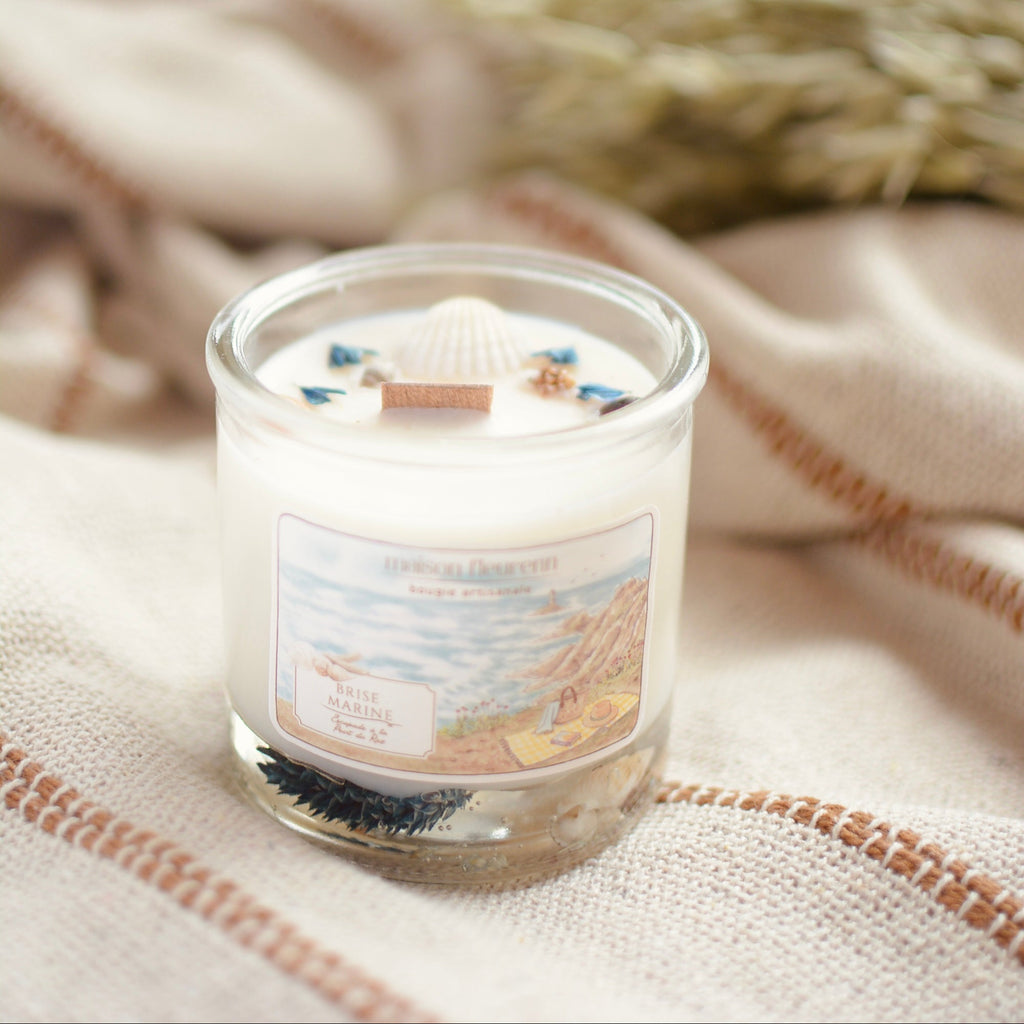 Bougie artisanale “Escapade à la Pointe du Raz” – parfum Brise marine