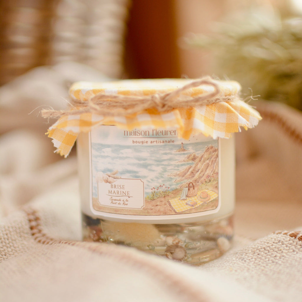 Bougie artisanale “Escapade à la Pointe du Raz” – parfum Brise marine