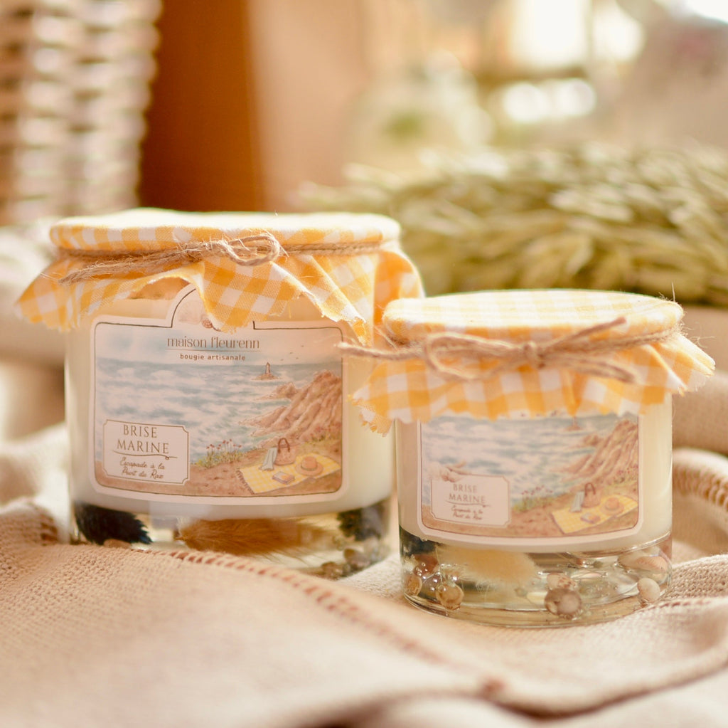 Bougie artisanale “Escapade à la Pointe du Raz” – parfum Brise marine