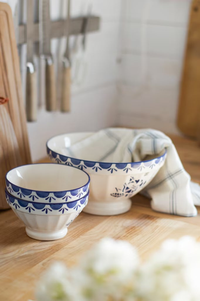 Saladier rétro à fleurs