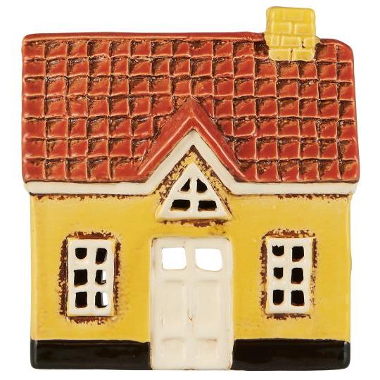 Maison Photophore Jaune