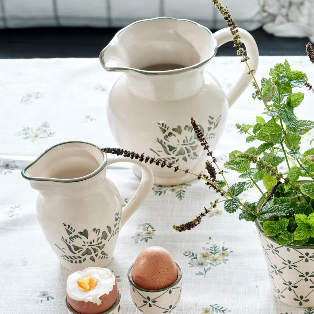 Pichet rétro à fleurs