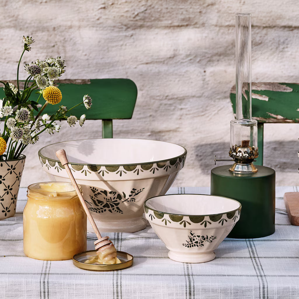 Saladier rétro à fleurs