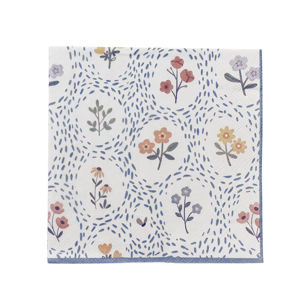 Serviettes en papier Fleur