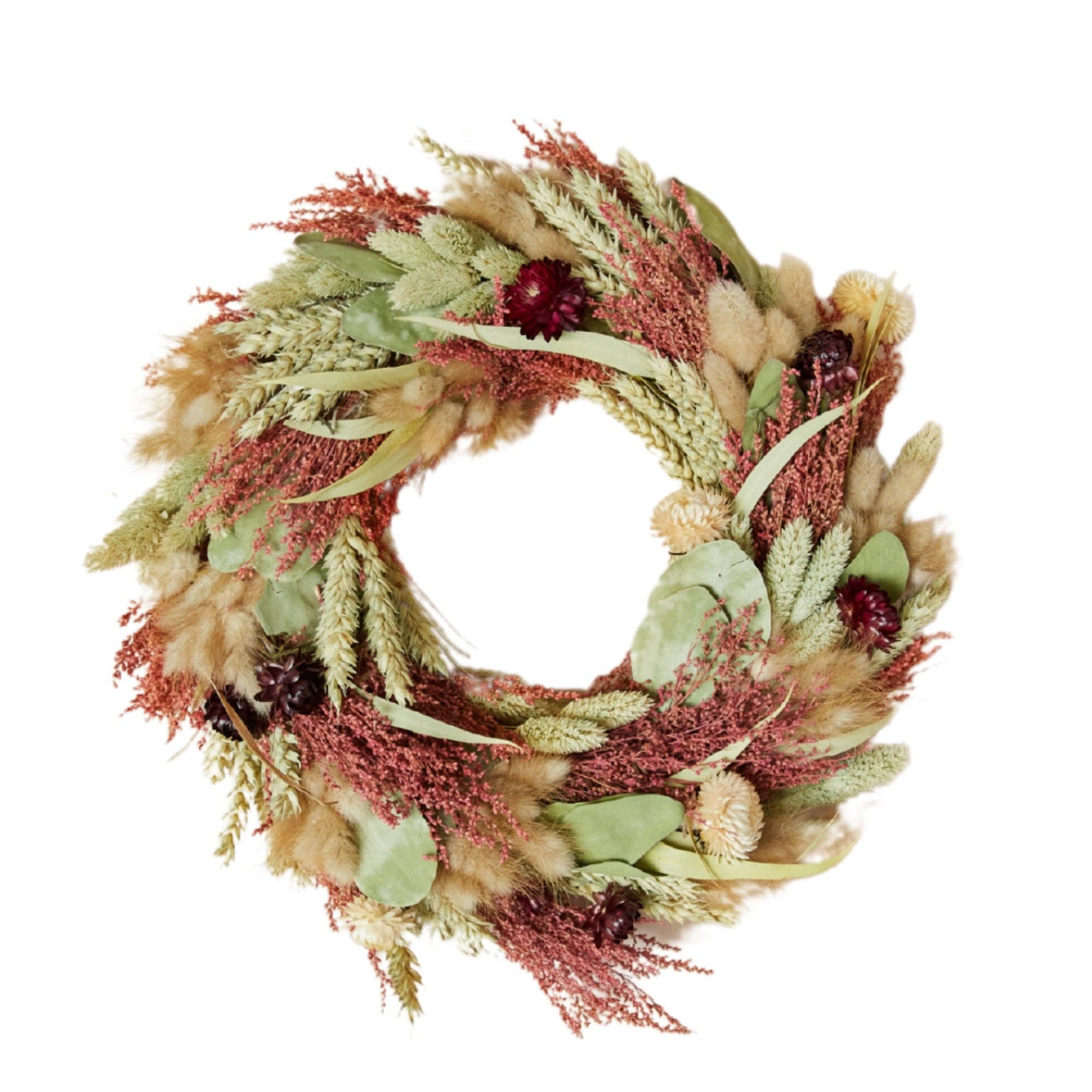 Couronne de fleurs séchées