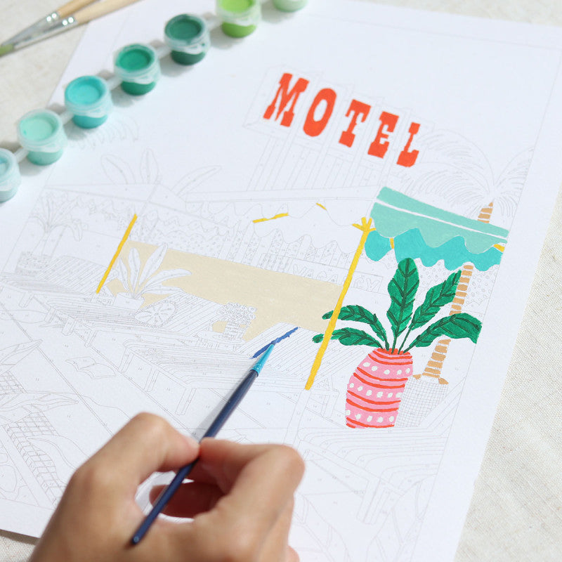 Peinture aux numéros - The Motel pool