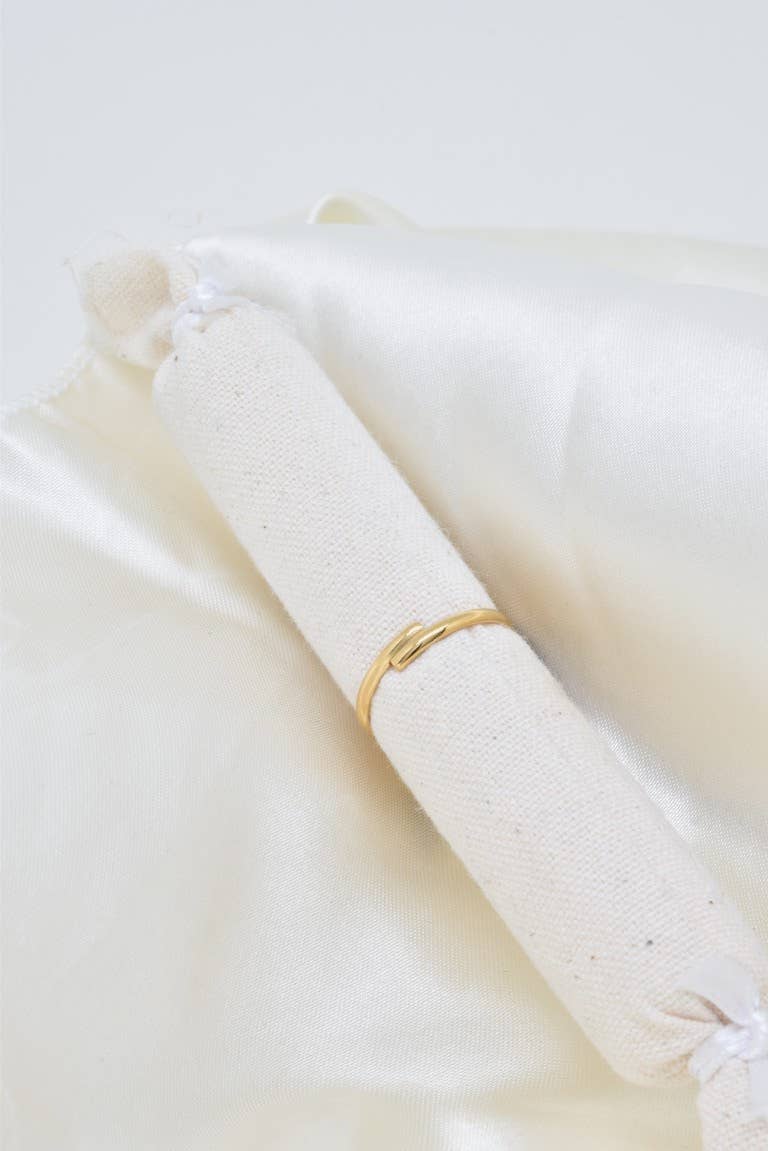 Bague pierre naturelle en acier inoxydable - BG310337OR-BL