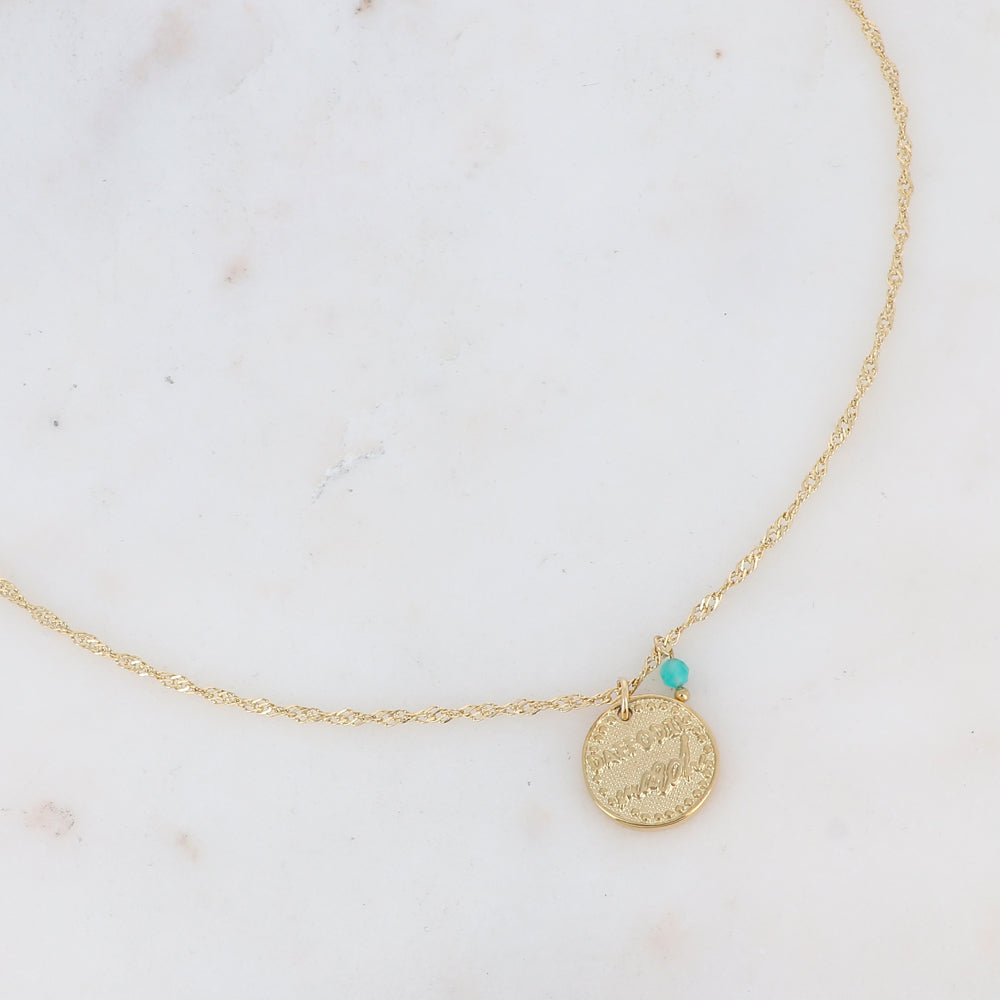 Collier fleur de naissance - Mars