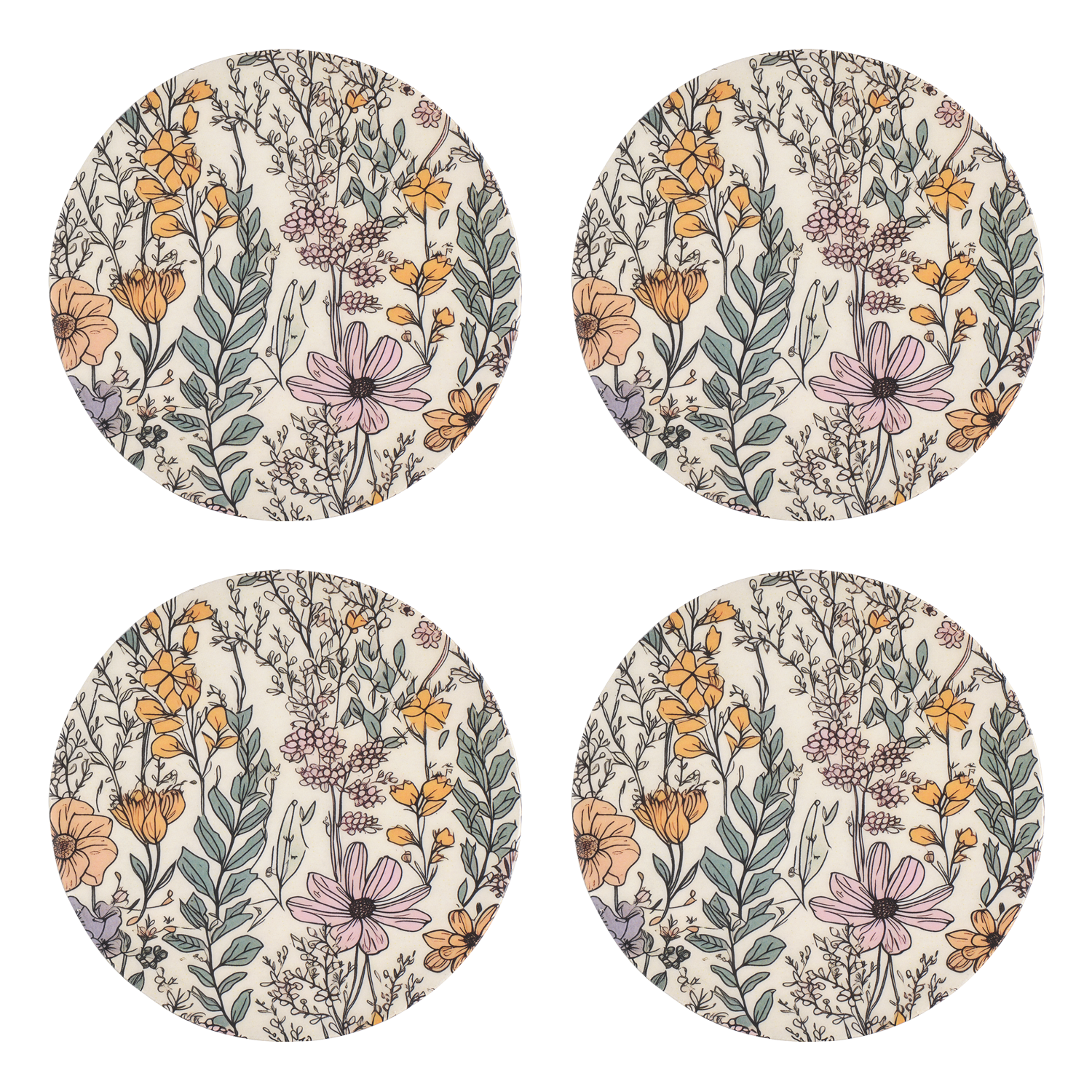 Sous-verre Eldorado, lot de 4