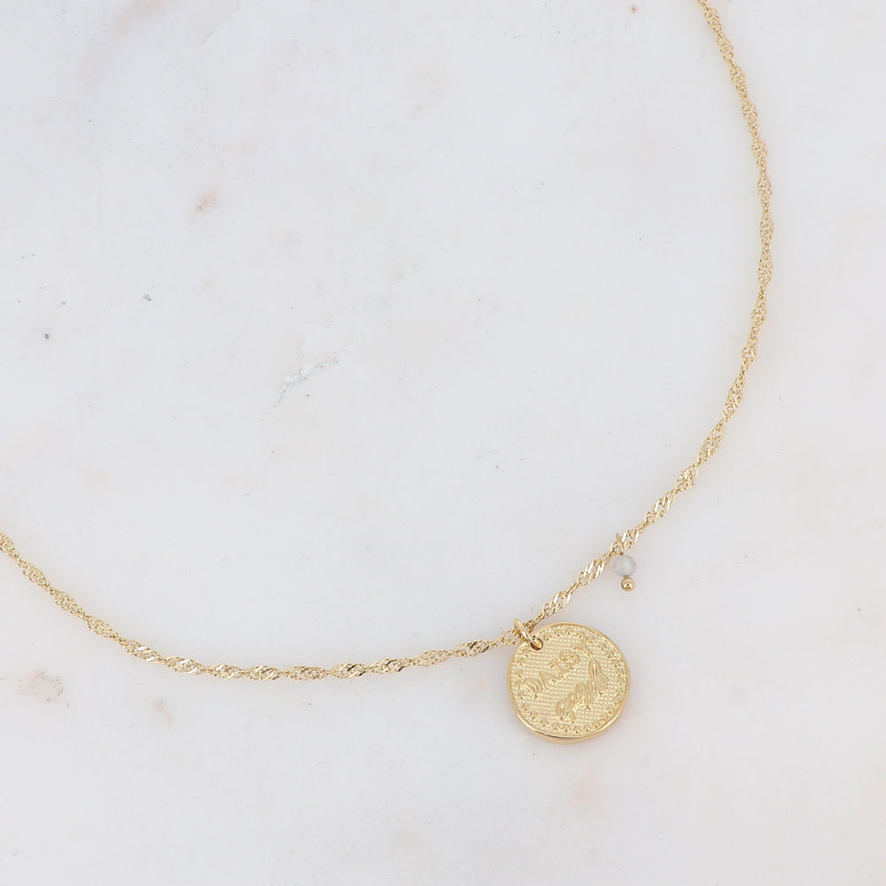 Collier fleur de naissance - Avril