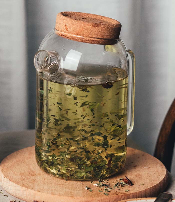 Grande théière transparente en verre soufflé 1L Horae