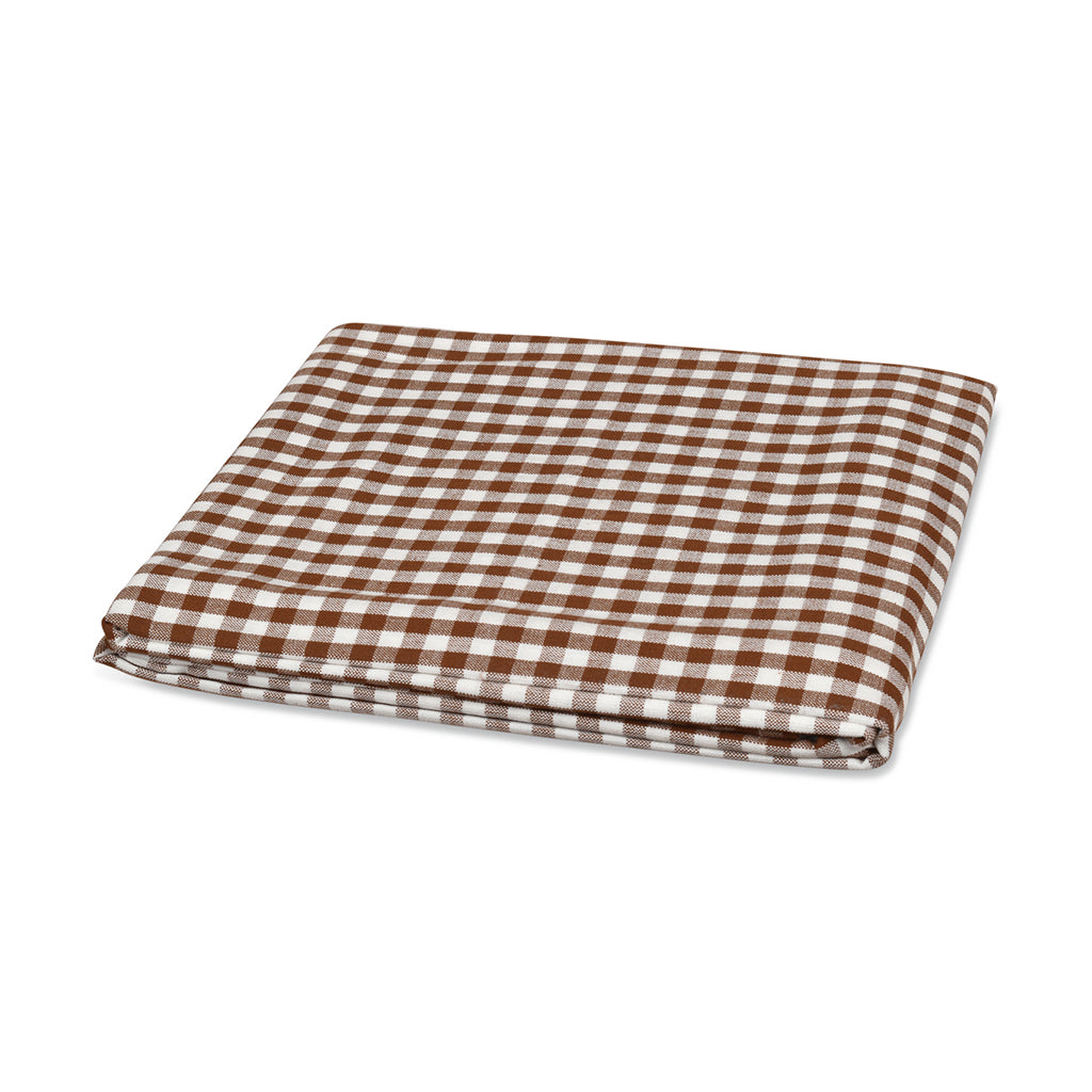 Nappe vichy marron 160 x 160cm