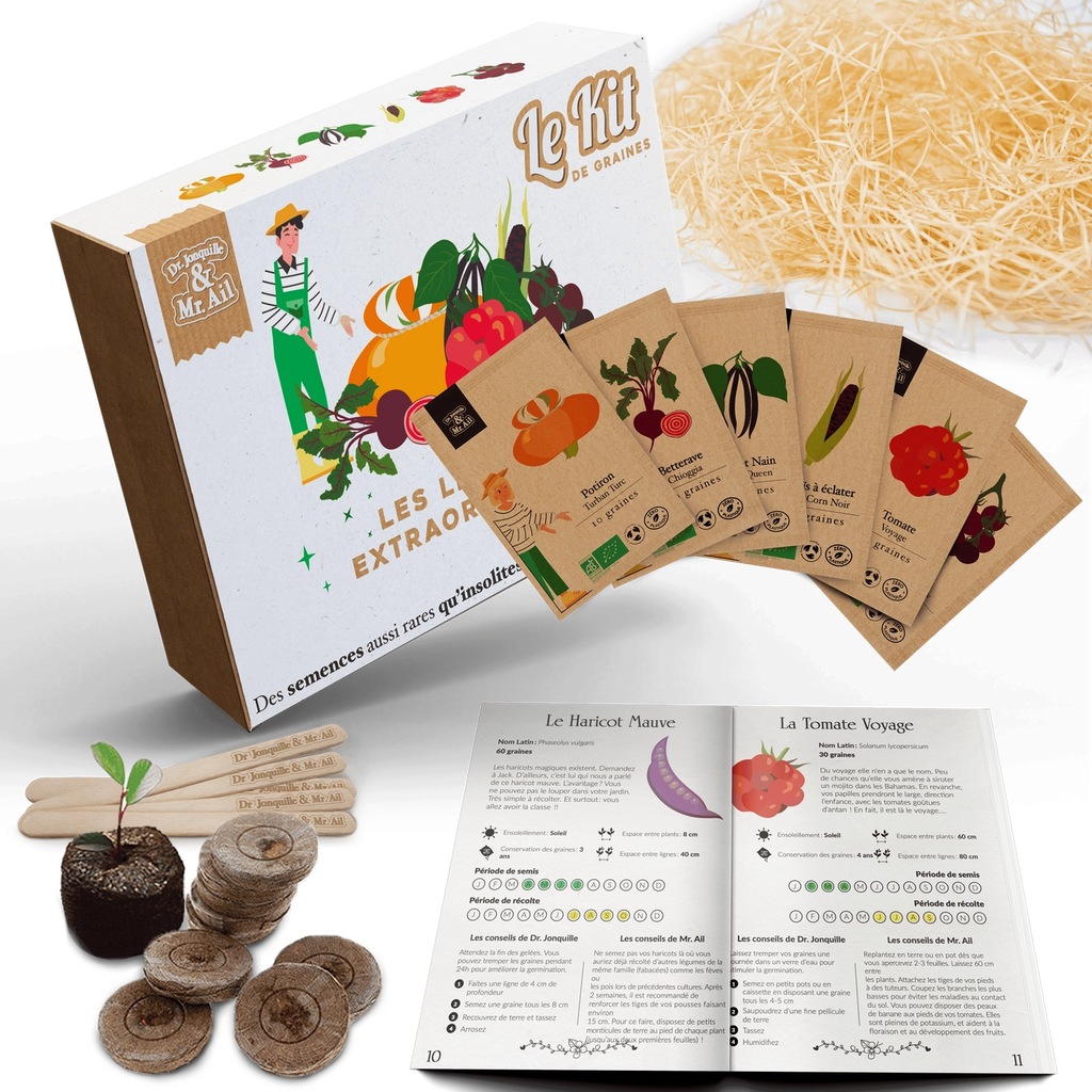 Kit les Légumes Extraordinaires- Dr. Jonquille & Mr. Ail