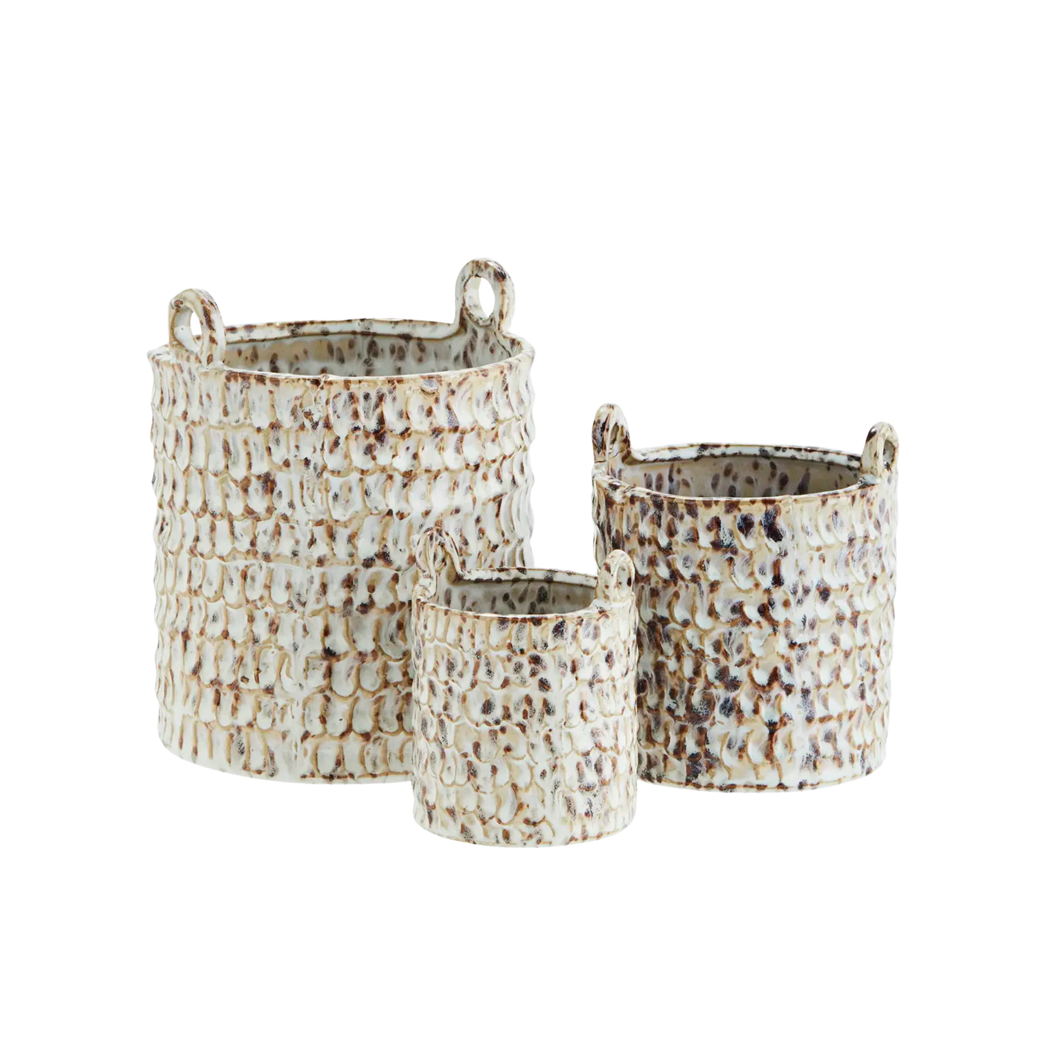 Lot de 3 pots