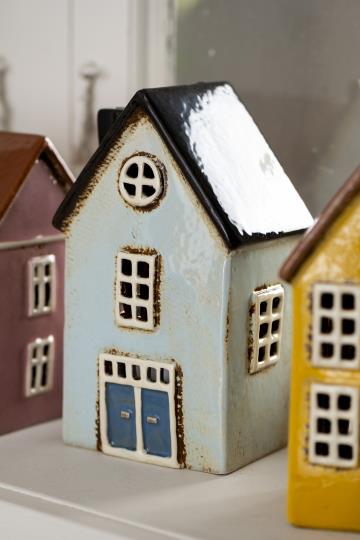 Maison photophore Nyhavn bleue