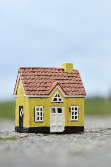 Maison Photophore Jaune
