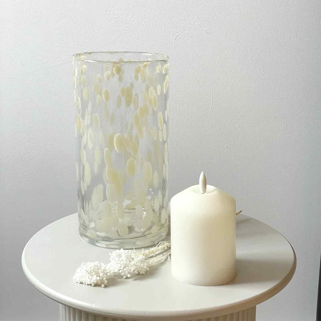 Vase tube léopard